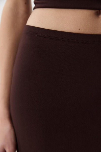 Юбка прямая из вискозы (Шоколадный) (M) 