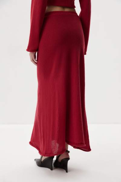 Юбка-годе (винный) (M) 