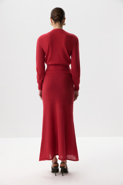 Юбка-годе (винный) (M) 