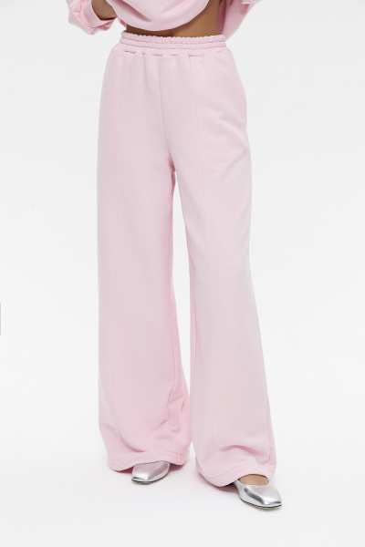 Брюки широкие с рельефными швами (XS/S, барби) 