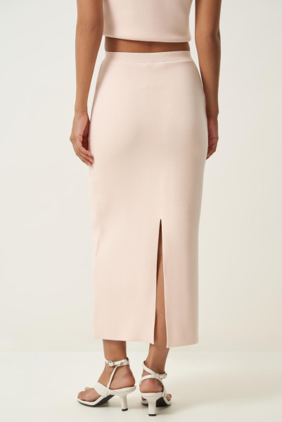 Юбка вязаная карандаш (кремовый) (XS)