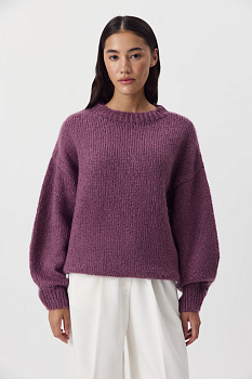 Джемпер из шерсти мериноса (сливовый)
