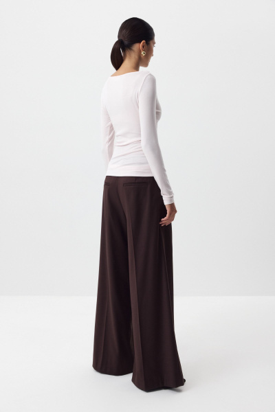 Лонгслив из кашемира с лиоцеллом (нежно-розовый) (M) 