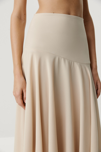 Юбка в стиле бохо из шифона (Светло-бежевый) (XS) 