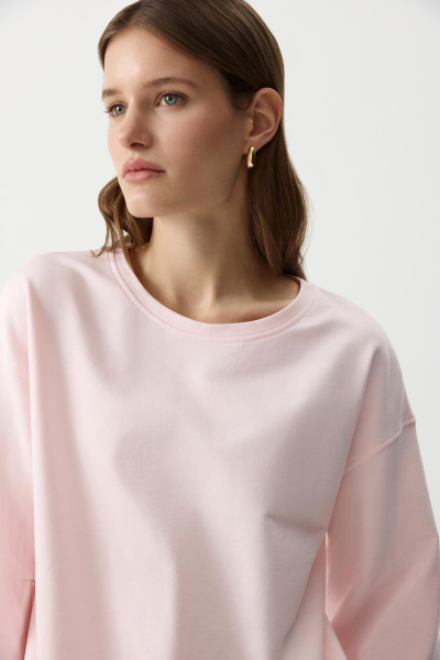 Лонгслив с широкими рукавами (Розовый) (XS/S) 