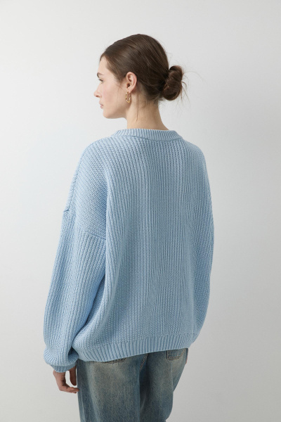 Свитер базовый (голубой) (one size) 