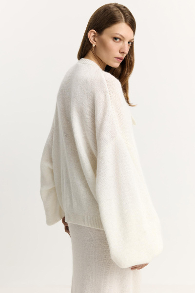 Кардиган с объемными рукавами (ванильный) (one size) 