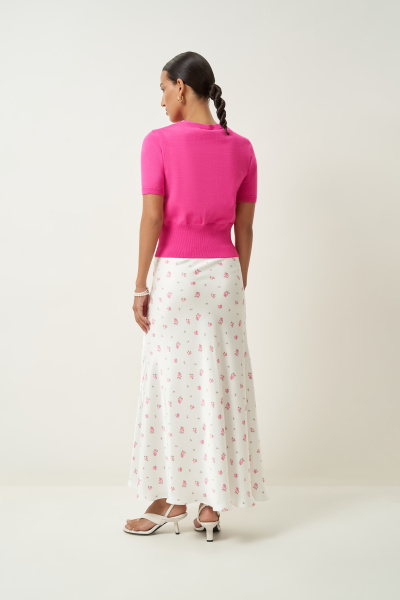 Кардиган с фестонами (фуксия) (M/L) 