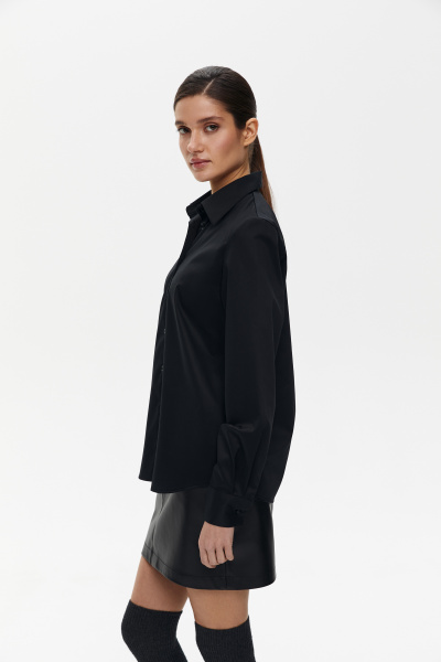 Рубашка базовая (XXS, черный) 