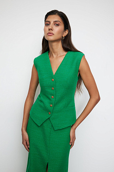 Жилет из твида