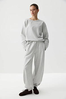 Джоггеры с карманами (Серый меланж)