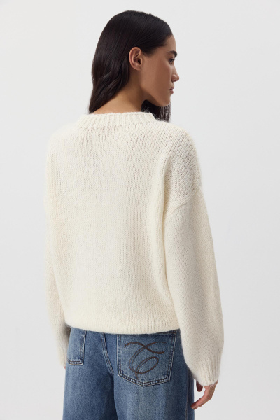 Джемпер из шерсти мериноса (ванильный) (M/L) 