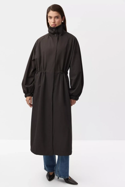 Тренч с водоотталкивающей пропиткой (шоколадный) (M/L) 