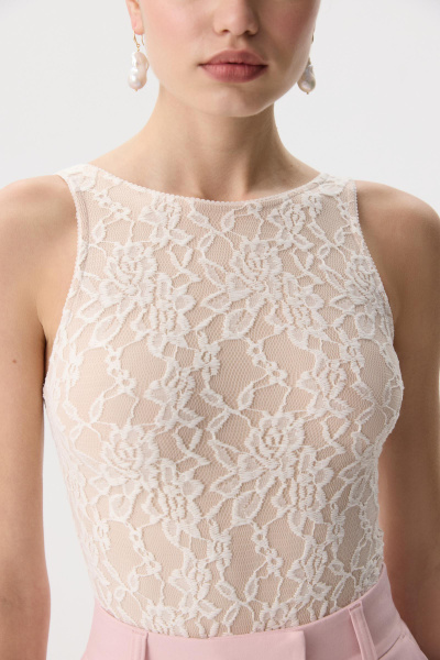 Боди из эластичного кружева (Молочный) (M) 
