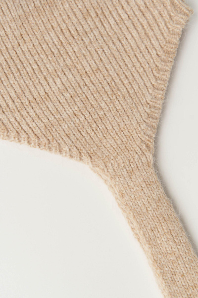 Чепчик из ангорской шерсти (бежевый) (one size) 