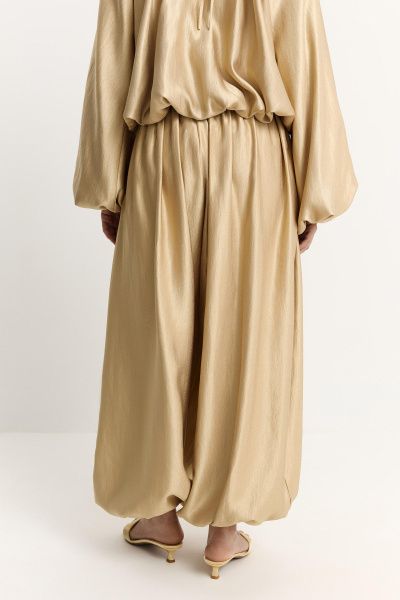 Брюки-баллон (золотой) (one size) 