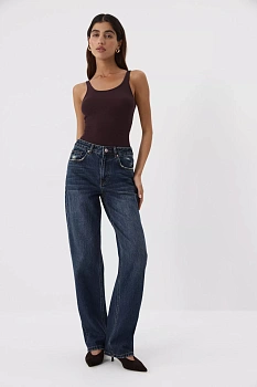 Джинсы Loose Straight (винтажный синий с тинтом)