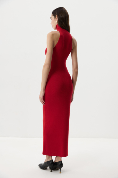 Платье-халтер макси (Красный) (M) 