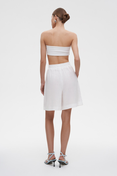 Шорты на резинке изо льна (XS/S, молочный) 2207