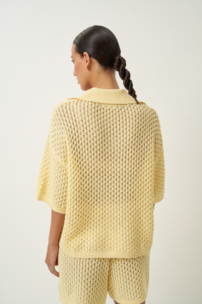 Костюм вязаный из хлопка (желтый) (M/L) 