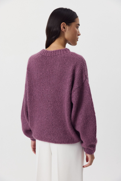 Джемпер из шерсти мериноса (сливовый) (M/L) 