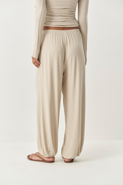 Джоггеры из вискозы (бежевый) (M/L) 