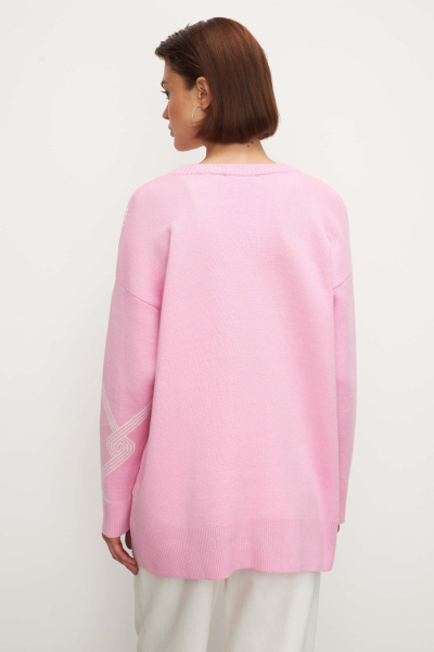 Свитер из хлопка pattern CHARMSTORE (one size, барби-молочный) 2198
