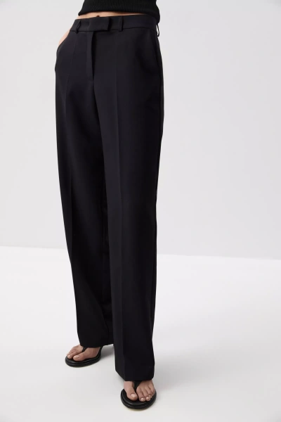 Брюки прямые (Черный) (L) 