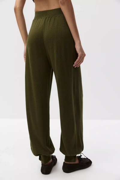 Джоггеры из шерсти мериноса (хаки) (XS/S)