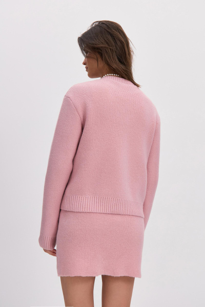 Кардиган с декоративными пуговицами (розовый) (XS/S)