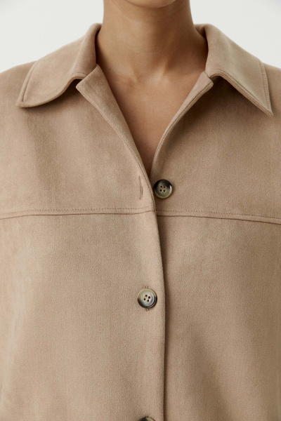 Рубашка из замши (бежевый) (XS) 
