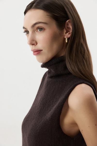 Топ ажурный  (Шоколадный) (M) 