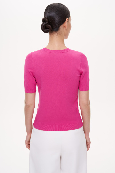 Футболка вязаная (XS, фуксия)
