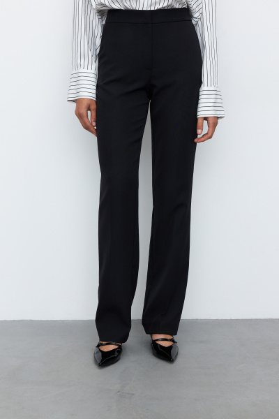 Брюки классические прямые (M, черный) 