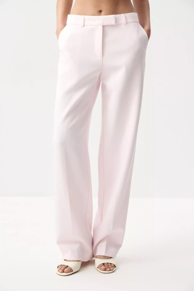 Брюки прямые (Нежно-розовый) (M)