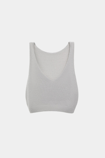 Топ вязаный (M/L, серый) 2775