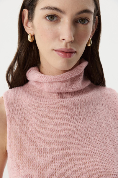 Топ ажурный  (Розовый) (M) 