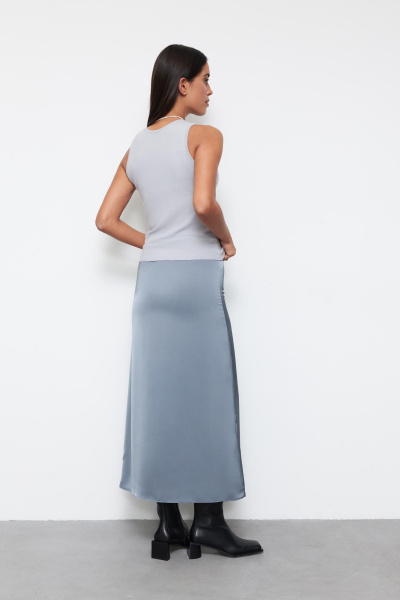 Топ базовый из вискозы (L, серый) 2775