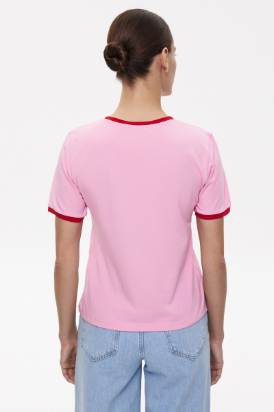 Футболка с сердечками Heartbreaker (L, барби) 2169