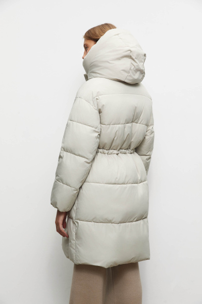 Полупальто утепленное/ Women's padded semi coat (XS, бежевый/beige) 