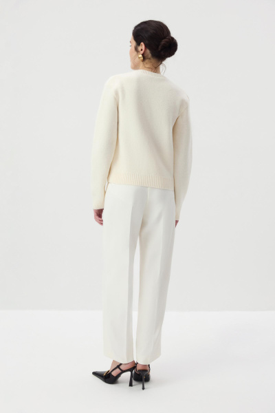 Кардиган с декоративными пуговицами (молочный) (M/L) 