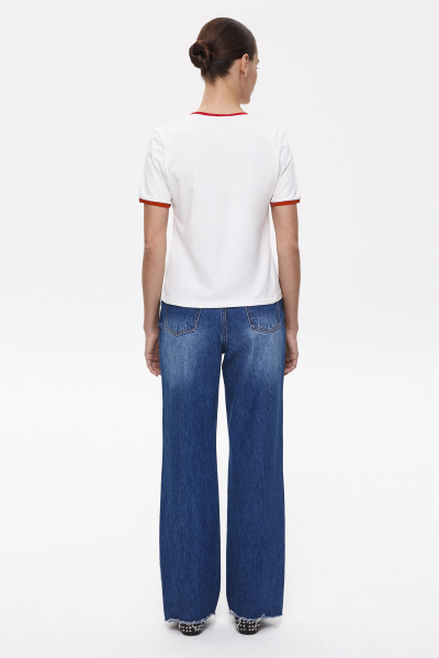 Футболка с сердечками Heartbreaker (S, молочный) 2207