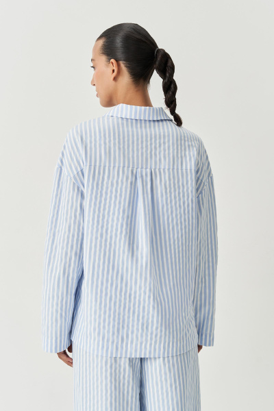 Рубашка в полоску (голубой) (M/L) 