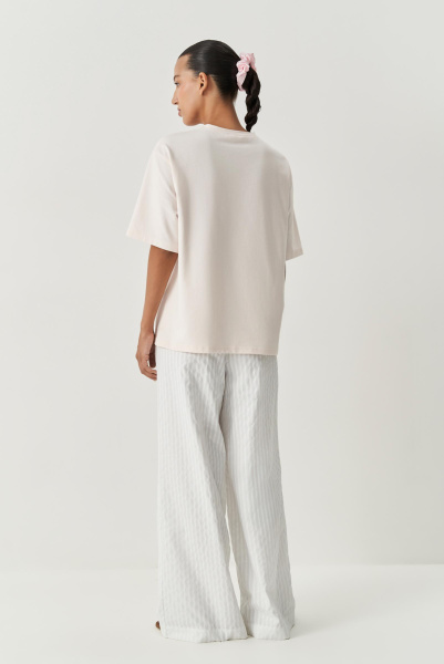 Футболка с принтом Sweet strawberry (светло-розовый) (M/L) 