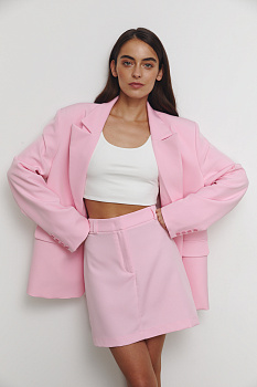 Юбка мини с застежкой спереди