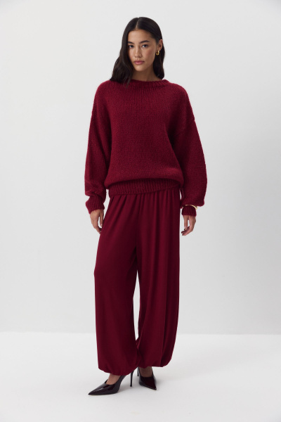 Джемпер из шерсти мериноса (винный) (M/L) 