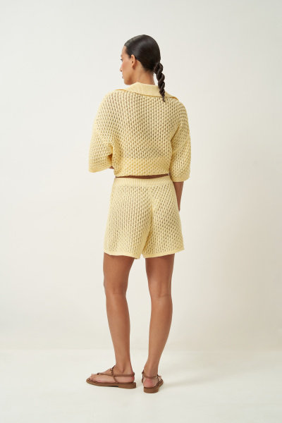 Костюм вязаный из хлопка (желтый) (M/L) 