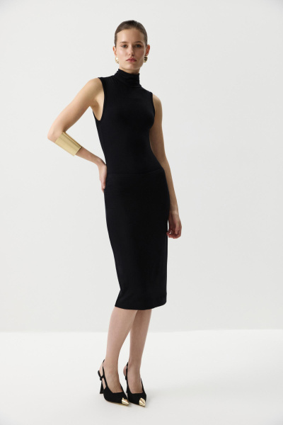 Юбка прямая из вискозы (Черный) (M) 