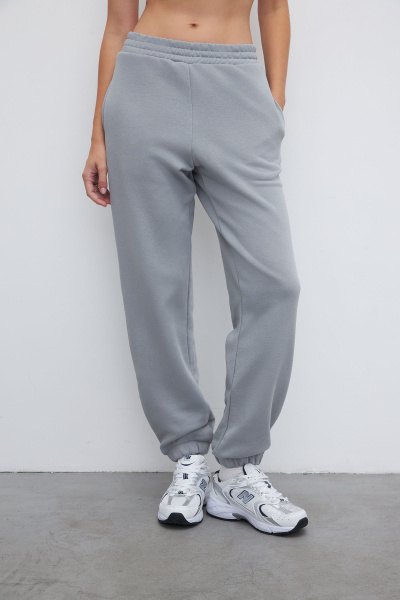 Джоггеры на резинке (XS/S, серый)