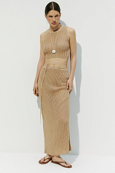 Юбка вязаная ажурная